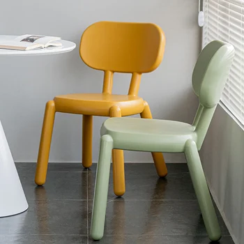 Šiuolaikinės Spalvinga Kambarį Kėdės, Sodo Plastiko Juosta Šalis, Valgomojo Kėdės, Virtuvės Vieno Silla Comedor Namų Baldai A1