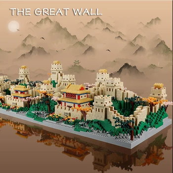 Great Wall Blokai Gražus Kinijos Pilies Architektūra Statybinės Plytos Asamblėjos Žaislas Vaikams Dovanų Suaugusiųjų Pristatyti Dovanos