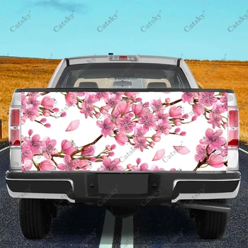Retro Violetinės Gėlės Sunkvežimių Lipdukai Sunkvežimių Bagažinės dangčio Lipdukas Lipdukas Wrap , Buferio Lipdukai Grafika Automobilių, Sunkvežimių VISUREIGIS