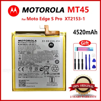 100% Originalus Motorola MT45 4500mAh, Li-Polimero Baterijos Pakeitimo Motorola MOTO Kraštas 20 Pro / S Edge Pro XT2153-1 Baterijos