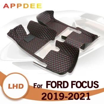 Automobilio Grindų Kilimėliai Ford Focus 2019 2020 2021 Custom Auto Pėdų Pagalvėlės Automobilių Kilimų Padengti Interjero Priedai