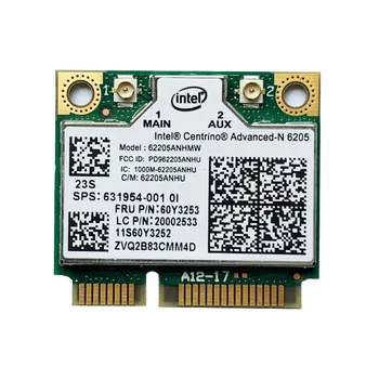 Intel Advanced-N 6205 62205AN 2.4 G/5 ghz Bevielio ryšio Kortelės Lenovo K26 K27 X220 X230I T430 T420 T520 L421 FRU 60Y3253
