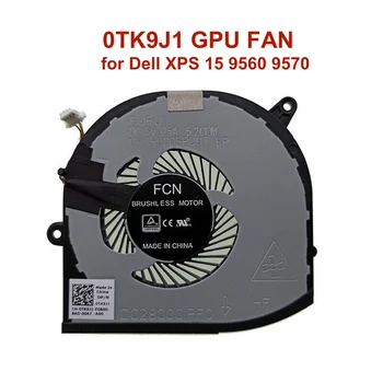 CPU, GPU Aušinimo Ventiliatorius Dell XPS 15 9560 9570 7590 Tikslumo M5520 M5530 M5400 Aušintuvo Radiatoriaus 0TK9J1 TK9J1 0F01PX DC28000IPF0