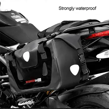 Motociklo Šoninių Pagalvių Motociklo Panniers Vandeniui Atsparus Universalus Sporto Bike Motociklai Panniers Maišelį Su Apsaugine Danga Pusėje