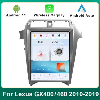 Už Lexus GX GX400 GX460 2010-2019 Tesla Stilius Android 11 Automobilių DVD Multimedijos Grotuvas GPS Navigacija Stereo Vaizdo Belaidžio Carplay
