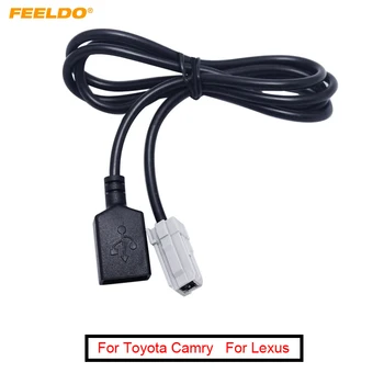 FEELDO 20Pcs Naują Atvykimo USB, AUX, MP3 Garso Įvesties laidas Toyota Camry RAV4 