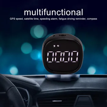 5V Universalus Automobilių HUD GPS Spidometras Automobilių Skaitmeninis Kompasas, Automobilių Laikrodis HUD Head Up Display Automobilių Reikmenys