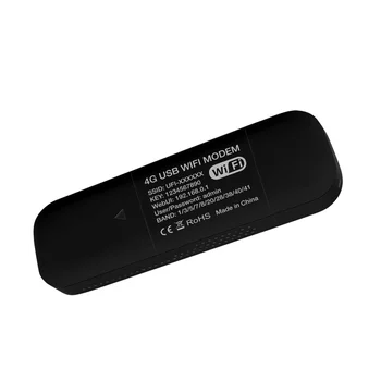 4G USB WIFI Modemas 150Mbps su SIM Kortelės Lizdą, 4G LTE Automobilių Belaidžio WiFi Router USB Dongle Paramos B28 Europos Juosta Juoda