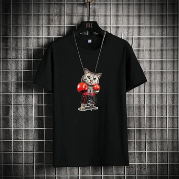 Vasaros Anime T-shirt Harajuku Alternatyvių Gotikos Drabužių Streetwear Marškinėliai Vyrams 2023 Punk Grafinis Hip-Hop Negabaritinių Marškinėliai