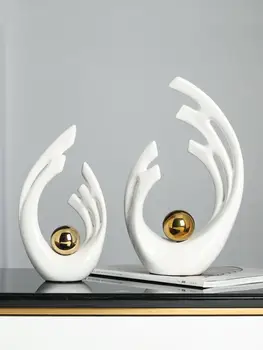 Europa Angelas Sparnų Modelis Figūrėlės Miniatiūros Feng Shui Keramikos Apdaila Amatų Patalpų Įrengimui Skirti Dirbiniai Namų Dekoro Priedai