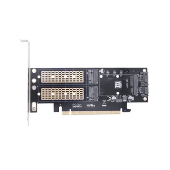 PCIE X16 M. 2 M Klavišą NVME SSD+2 M. B Klavišą, SATA SSD+MSATA SSD Adapterio plokštę 3 1. Stalinis Kompiuteris Riser Card