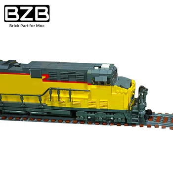 BZB SS Miesto Elektrinio Traukinio aukštųjų technologijų ES44AC Kelio Kūrimo Bloką Modelio Vaikų Žaislai 