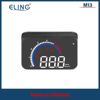 ELING Head-Up Display Automobilį Auto Elektroninių HUD EUOBD Greitis APS / min Kuro Consupmtion Įtampos Elektriniais priekinio, galinio Stiklo Įtampos Signalas