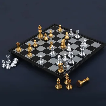 Mediniai Prabangūs Šachmatų Rinkinį Duomenys Šaškių Lauke Šeimos Boardgame Magnetinių Atminties Šachmatų Rinkinį Lauko Piezas Ajedrez Šachmatų Apdaila