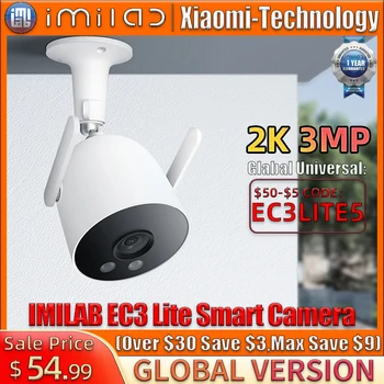 IMILAB EC3 Lite Smart Siren Apsaugos Kamera, Lauko 2K Wifi IP Vaizdo Stebėjimo Kiemas, Kiemo Spalva Naktinio Matymo VAIZDO Kamera