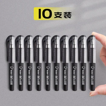 10vnt Pocket Pen Nešiojamų Mažas Mini Neutralus 0.5 Parašo Trumpą Biuro Verslo