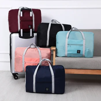 Kelionės saugojimo didelės talpos krepšys sulankstomas kelionės drabužius antklodė unisex saugojimo krepšys nešiojamųjų rankinių kelionės dalykėlių