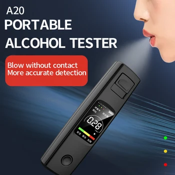 Profesionalus Alkoholio Testeris Automatinė Kvėpavimas Alkoholio Testeriai LCD Ekranas Nešiojamas USB Įkrovimo Breathalyzer Alkoholio Testas Įrankis