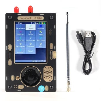 Shao tai PortaPack H3 MINI + HackRF Vienas SDR + Antena + Case + Krepšys SSTV/NOAA/Morzės RX įmontuotas Barometras, Kompasas, GPS Imtuvas