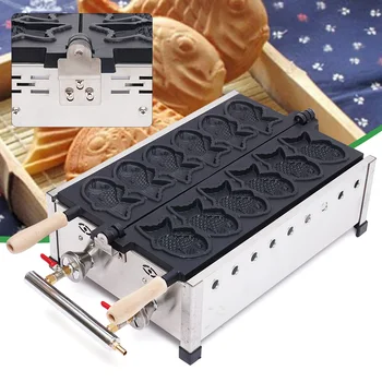 Eatssode Žuvies Formos Pliurpalas Maker Taiyaki Mašina LPG Dujų Pliurpalas Cone Maker 6 Modelis Ne Klijuoti Desertas maisto gaminimas Visos Komercinės