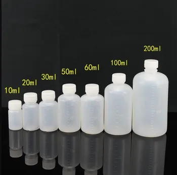 100vnt/Daug Didmeninės Tuščias 30ml Plastikinis Buteliukas su Kalibravimo PE Vaistų Konteinerių Refillabel Packging Skaidrus Puodą