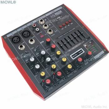 MG4 MiCWL Portable Bluetooth 4 Kanalų Garso Maišytuvas Garso Maišymo Konsolės Studija Etape Mikrofonas, USB 48V EQ