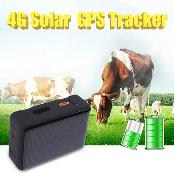 Naujas Saulės Powed 4G Smart Tracker GPS Locator Vandeniui WIFI Galvijai Karvės Avių, Arklių, Kupranugarių Augintiniai Realiu Laiku Aptikimo Sekimo Prietaisas