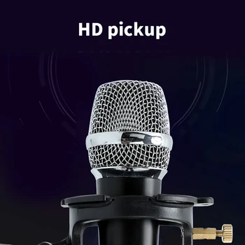 Kondensatoriaus Mikrofonas, Dvigubo sluoksnio Akustinis Filtras Įrašymas Mikrofonas Namų Studijoje Pokalbis Live Transliacijos