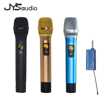 Dual-Channel UHF Profesionalių Belaidžių Mikrofonų Rinkinį Nešiojamą Fiksuoto Dažnio Dinaminis mikrofonas Karaoke Vestuves KTV