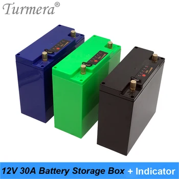 Turmera 12V 30A Baterijos Laikymo Dėžutė Indikatorius DC Įkrovimo lizdas Gali Kurti 48Piece 18650 Baterijos Naudojimas Nepertraukiamo Maitinimo šaltinis