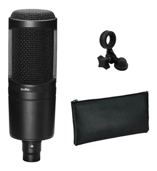 Garso AT2020 Cardioid Kondensatoriaus Mikrofonas, 20-20000Hz Trijų Pin XLRM Vyrų Mikrofono Inkaro Karaoke MIC