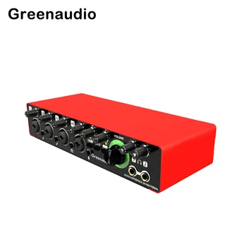 GAX-MD44 OEM Profesinės 24bit 192kHz Sąsaja de Audio 4 4 Garso Sąsaja, internetinių Transliacijų Įrašymas Muzikos instrumentų