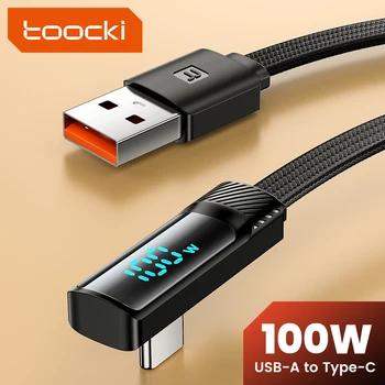 Toocki 7A 100W Skaitmeninis Displėjus, USB C Tipo Kabelis 66W Greito Įkrovimo Baterija USB-C Tipo C Kabelio 