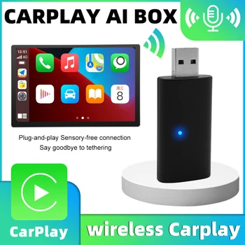 Automobilių Mini Laidinio Belaidžio ryšio Adapteris, skirtas CarPlay USB Plug & Play Wireless Dongle 