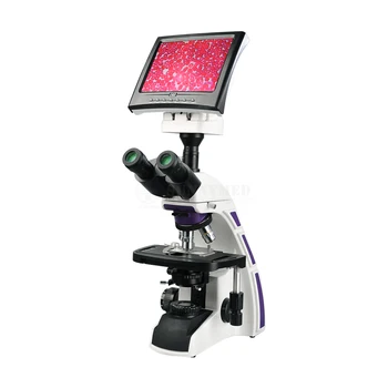 SY-B129T Skaitmeninis Biologinių Binokulinis Mikroskopas Mikroskopas Su skystųjų KRISTALŲ Ekranas Lab