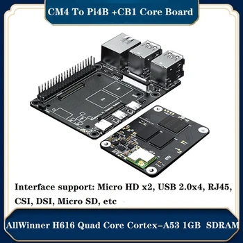 Pi4b Plėtros Taryba (CM4, Kad Pi4b +CB1 Core Board) Už Aviečių Pi CM4 Core Valdybos Butas Pakeisti CB1 Plėtros Valdyba