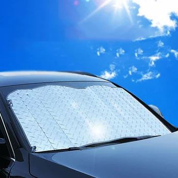 Automobilis skėtį nuo saulės Padengti 1PC Sulankstomas priekinio, galinio Stiklo Lazerio Kino Skydelis viršelyje Galinis Langas Blokuoti skėtį nuo saulės prekinis, galinis Stiklo skėtį nuo saulės