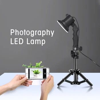 LED Lempos, Lemputės, Nešiojamos Rankinės Fotografijos Šviesos diodų (LED) Stalo Apšvietimas Dėžutės Su 37CM Šviesos Trikojis Stovas Telefono Foto Studija