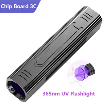 Naujas LED Wood 365NM UV LED Žibintuvėlis USB Multi-funkcija Įkraunama Pet Pinigų Aptikimo Šviesos