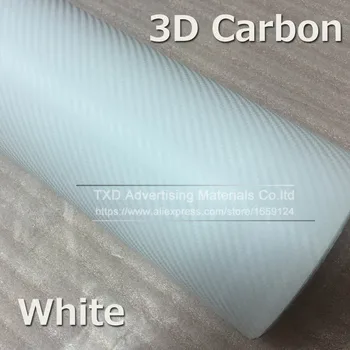 Baltas 3D carbon plėvelė atspari Vandeniui 