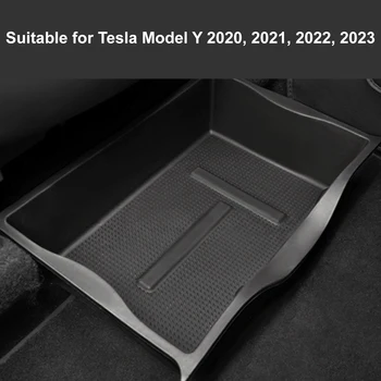 Po Sėdyne Laikymo Dėžutė Tesla Model Y 2020 M. - 2023 TPE Vairuotojo, Keleivio Priekinės Underseat Paslėptas Organizatorius Dėklas Cubby Stalčių
