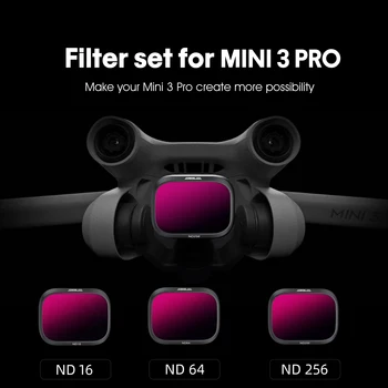 Už DJI Mini Pro 3/Mini 3 Kameros Objektyvo Filtro Rinkinys UAV Filtras ND16/64/256 CPL CND16 Mini 3 optinio stiklo Objektyvu Priedai