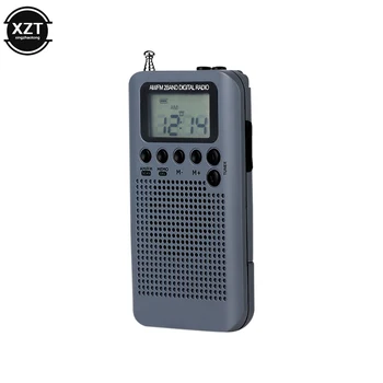 HRD-104 Kišenėje AM FM Radijas su 40mm Vairuotojo Garsiakalbis Muzikos 1.3 colių LCD Skaitmeninis Ekranas Malonus Priemonė Prekes