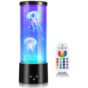 RGB Medūzos Lempos Medūzos Akvariumas Su Nuotolinio Valdymo Lavos Lempa Spalvos Nuotaikos, Šviesos, Home Office Apdaila