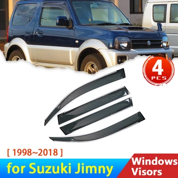 Vėjo Skydas Suzuki Jimny 1998~m. 2018 m JB43 2009 JB23 JB33 JB53 2003 Priedai Verstuvai, Automobilių Windowa Skydelis Lietaus Antakių Guard