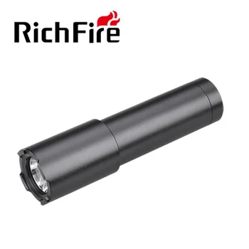 Richfir Mini LED Žibintuvėlis 1 Režimai 400lm Galingas Dovana Vandeniui Keychain Fakelas, kurį CR123A Baterija Kempingas savigynos