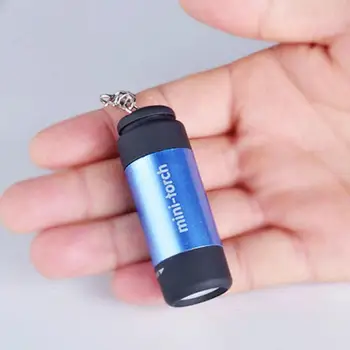 Mini LED Žibintuvėlis Šviesos Kišenėje USB Įkrovimo Keychain Raktų Žiedas Lempa, Lauko Kempingas, Žygiai Nešiojamas Žibintuvėlis Apšvietimas