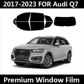 2017-2023 Audi Q7 (Pilnas Automobilių) Pjaustytuose Lango Atspalvis, Rinkinys, Automobilių Langų Plėvelės, Juoda Automobilio Langą Flim UV Protector folijos Lipdukas
