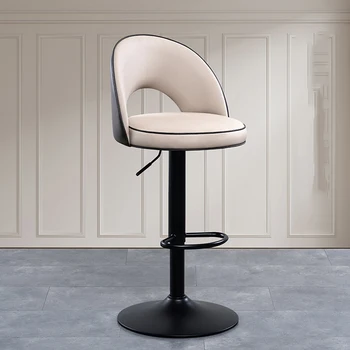 Biuro Counter Aukštos Baro Kėdės Šiaurės Dizaineris Prabanga Swivel Baro Kėdės Tuštybės Reguliuojamas Atlošas Barstoel Baldai XY50BC