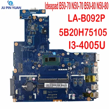 Lenovo B50-80 LA-B092P 5B20H75105 Nešiojamojo kompiuterio pagrindinę Plokštę Su I3-4005U W8P UMA HD 100% Testuotas Darbo